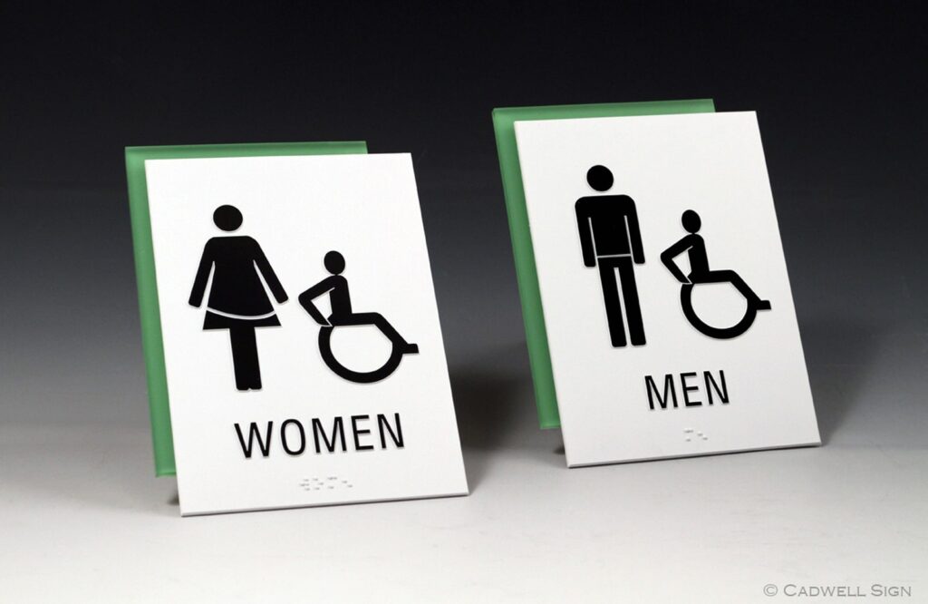 Novacryl PT 118 bathroom signs
