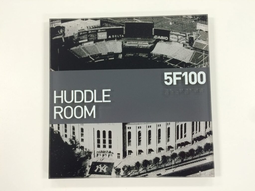 Novacryl PT 236 huddle room sign