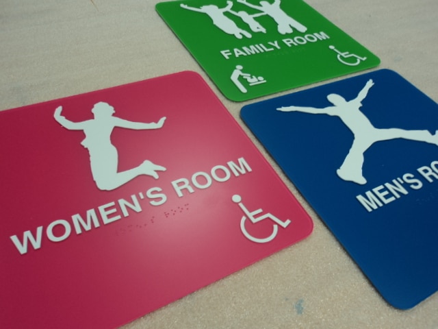 Multi-color Novacryl signs