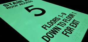 Novacryl Permaglow sign for glow in the dark signage