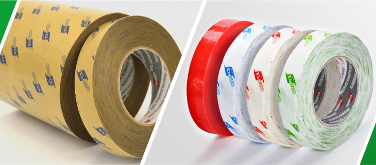 Close-up of ORAFOL tape showcasing its strong adhesive properties for signage applications.