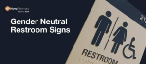 Nova Polymers helps sign architects and fabricators create ADA braille gender neutral restroom signs with ease.