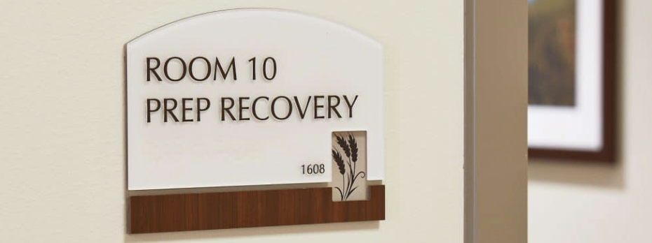 An image of healthcare ADA signage.