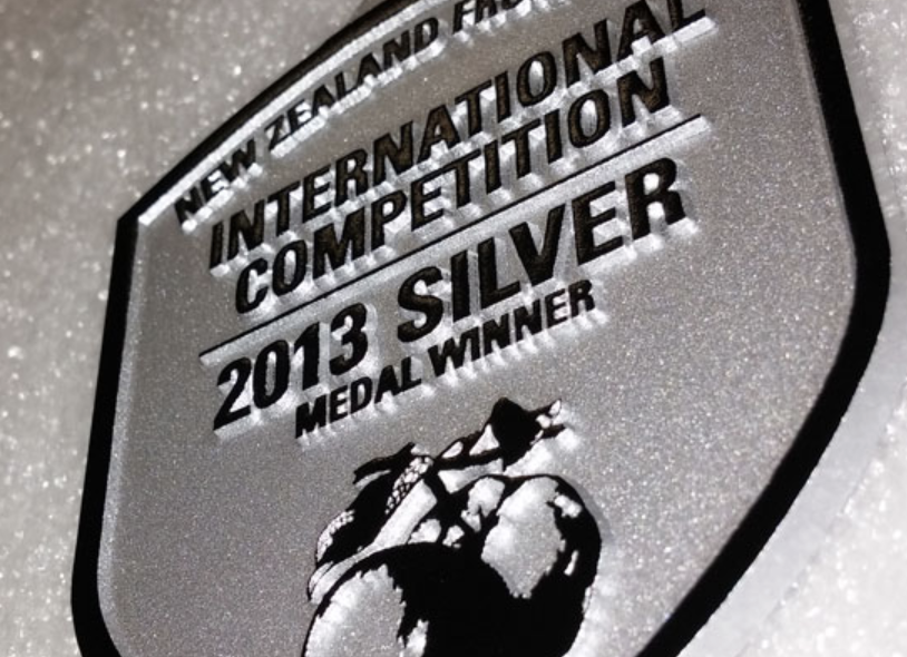 Award created with the applications of photopolymer.