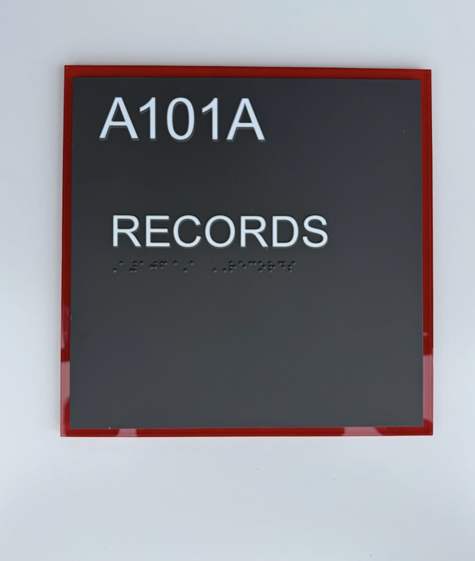A1091A Records: Rocky Ford School, Rocky Ford Colorado, ADA compliant signage innovations by FASTSIGNS of DTC, CO.