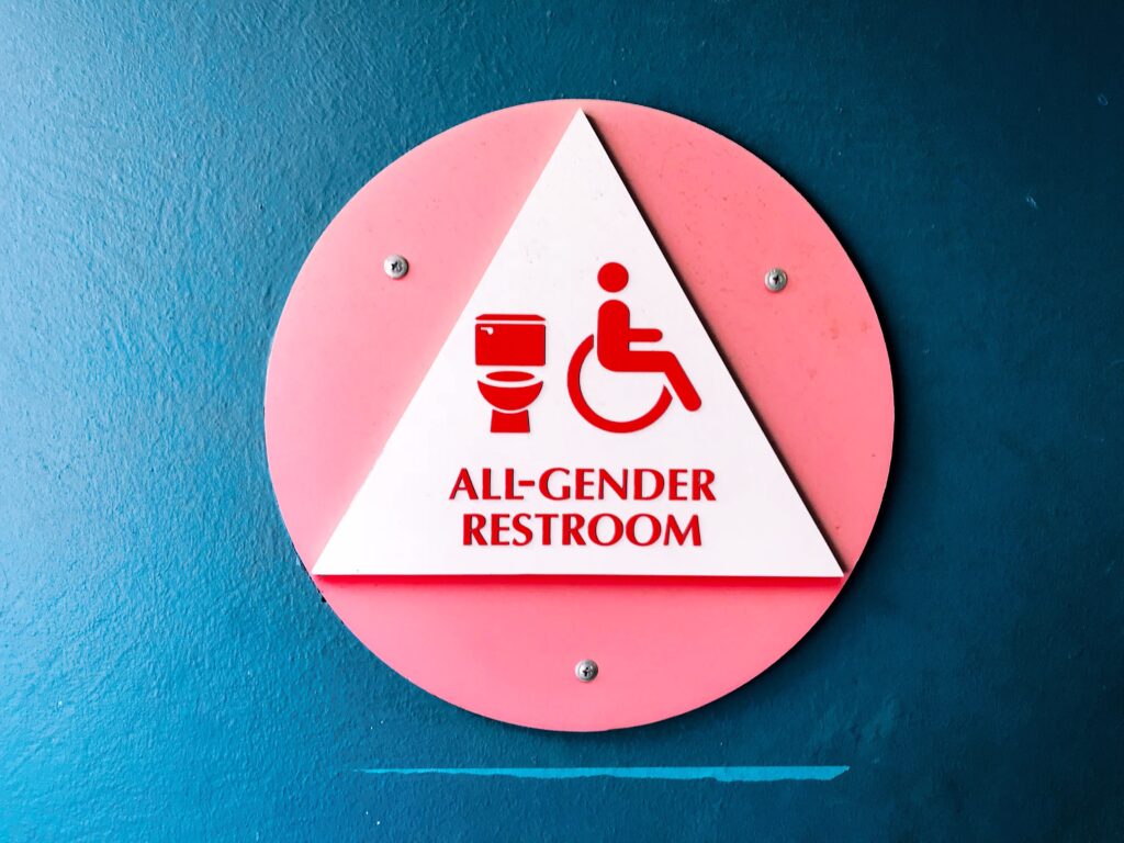 Example showing how ADA font size ensures legibility and accessibility on signs.